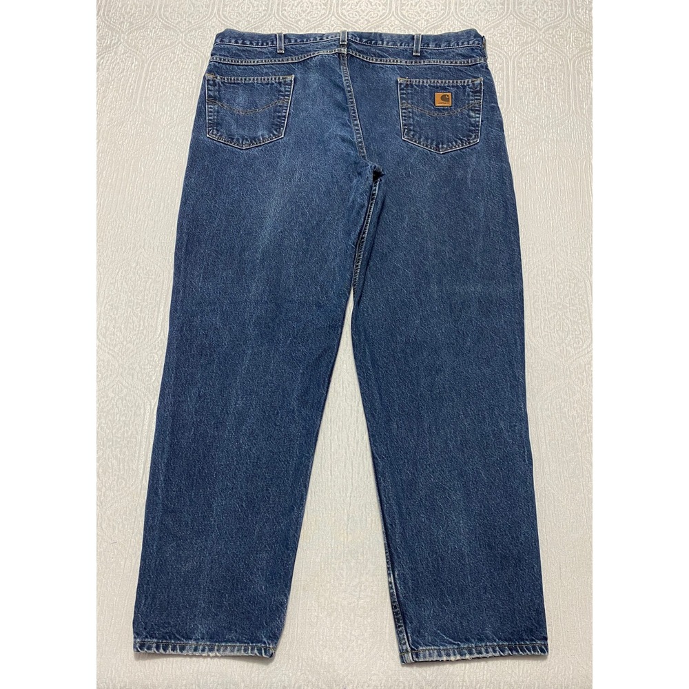 Vintage Carhartt B17 HDK Jeans Men's Size 44×32 Blue Original Fit USA Components - Picture 3 of 10